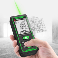Sndway Sw-50g télémètre laser télémètre portable rechargeable niveau vert avec affichage rétro-éclairage Lcd télémètre laser