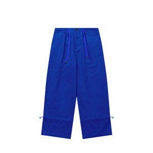 Pantalones de Trabajo Holgados de Pierna Ancha con Corte Diagonal, Estilo Informal, para Hombre, Primavera-Verano, Nuevo Producto - Product Image 4