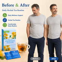 Winstown Thé Prostate Naturel à Base de Plantes Palmier Nain Thé Sain pour Hommes Soutien de la Santé Masculine Complément Énergisant