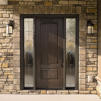 Porte d'entrée principale en bois de haute qualité, style antique, en chêne massif, pour maison résidentielle