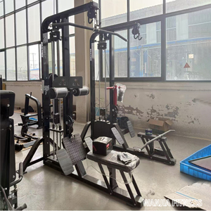 Système combiné de musculation industriel à charges sélectionnables pour la nuque et les pectoraux, machine de tirage vertical et de rameur pour salles de sport – Prix direct usine - Product Image 5