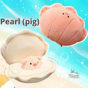 Dễ thương thêu siêu mềm sang trọng Đồ chơi vỏ ngọc trai Pig búp bê Piggy plushie cô gái ngủ Gối Giảm căng thẳng cho công chúa - Product Image 3