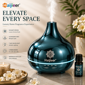 Premium Wellness Ultrasonik Aromaterapi Nemlendirici Elektrokaplama 500ml Esansiyel Yağ Difüzörü Lüks Masaüstü Ev Dekorasyonu - Product Image 6