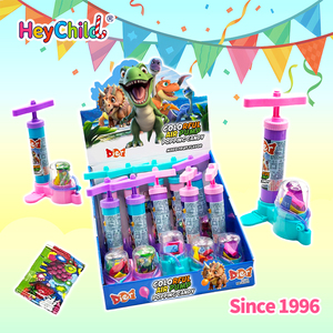 Bonbons en gros, étiquette privée personnalisée, jouet gonflable portable avec bonbons effervescents, ballons colorés, bouchées savoureuses pour grignoter occasionnellement - Product Image 4
