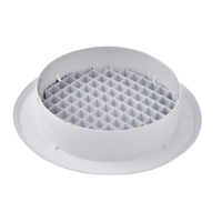 Grille de ventilation moderne en acier inoxydable et PVC pour systèmes CVC, diffuseur d'air en plastique et acier pour climatiseur