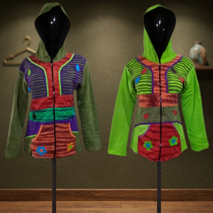 2022 Best Unisex Stylish Soft Fabric Casual Jacket Wholesale Fashionable Indian Designs Hosiery Button Ruffles Feathers Candy - Product Image 3