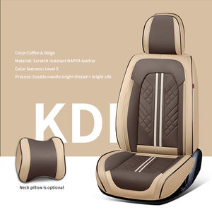 <span class=keywords><strong>Vente</strong></span> flash : Ensemble complet de housses de siège de voiture en cuir PVC universel, avant et arrière, convient à la plupart des voitures, camions, SUV et fourgonnettes - Product Image 4