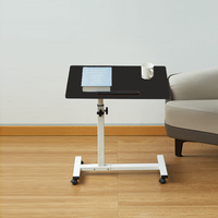 Kleine Omkeerbare Computer Computer Tafel Afneembare In Hoogte Verstelbare Lift Tafel Mobiel Bed Werkstation Met Wielen