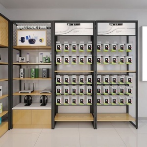 Fanghua kim loại phụ kiện điện thoại hiển thị đứng bán lẻ kệ trang trí cho cửa hàng điện thoại di động giá với móc - Product Image 5