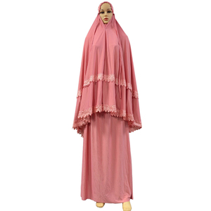 Conjunto <span class=keywords><strong>de</strong></span> <span class=keywords><strong>ropa</strong></span> <span class=keywords><strong>de</strong></span> oración musulmana para mujer, nuevo modelo, Khimar Niqab, retales <span class=keywords><strong>de</strong></span> encaje, Tops y faldas, Dubai, Eid islámico, <span class=keywords><strong>ropa</strong></span> <span class=keywords><strong>de</strong></span> Ramadán, <span class=keywords><strong>2022</strong></span> - Product Image 3