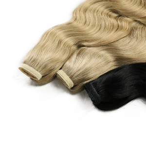 Extensiones de <span class=keywords><strong>Cabello</strong></span> Humano 100% <span class=keywords><strong>Natural</strong></span> de un Solo Donante, Cola de Caballo con Cordón, <span class=keywords><strong>Cabello</strong></span> Humano Virgen - Product Image 4