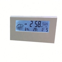 Décoration de salon, horloge numérique mince avec caméra cachée, alarme, prévisions météo, calendrier, nouveau stock, horloge à sublimation