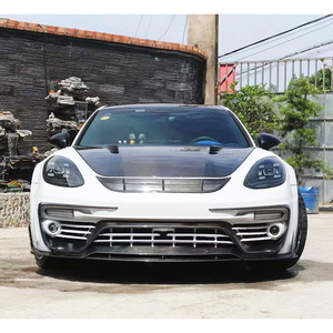 Kit carrosserie pour Panamera 971 : modification et amélioration du pare-chocs avant, lèvre avant en fibre de carbone, garde-boue, années 2017-2023 - Product Image 5