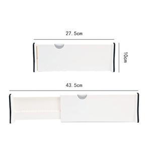 Verstelbare Scheidingsschuiver Organisatoren Garderobe Opslag Lade Ingebouwde Lade Verdelers - Product Image 1