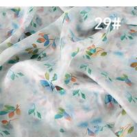 Tissu Brocart Imprimé Numérique en Ramie Pure 42 Fils, Haute Qualité, Résistant à l'Abrasion, Motifs Floraux Vintage pour Robes et Robes Longues - Vente en Gros Usine