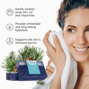 Savon Beauté d'Usine 24K Or et Cèdre Atlantique – Hydratant Naturel pour le Visage et le Corps, Nourrissant, Anti-Âge, Tous Types de Peau - Product Image 4