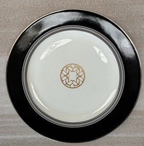 Manufacturer Stylish Modern High-end Hot Selling Ceramics Business Gift Luxury Decor Bone China Black White Geometric Ceramics - Product Image 2