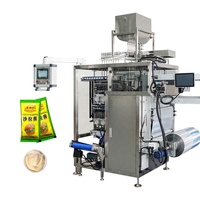 Machine automatique 4 côtés, 8 voies pour liquides/pâtes : ketchup, mayo, beurre de cacahuète, sauce.