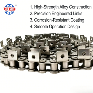 โซ่ลูกกลิ้งลำเลียงโซ่ลูกกลิ้งอุตสาหกรรม C2080 C2082 C2080H C2082H ที่แนบมา K1โซ่ส่ง <span class=keywords><strong>K2</strong></span> - Product Image 1