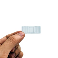 Etiquetas RFID UHF Flexibles de 44*18mm con Chip IC para Comercio Inteligente, Sistema EAS de 860-960MHz, Etiqueta Antirrobo para Inventario de Almacén