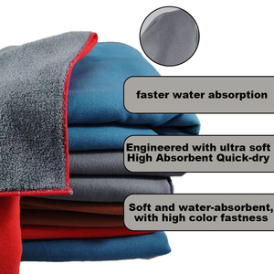 منشفة تنظيف من الألياف الدقيقة خالية من الوبر والبقايا، مزدوجة الطبقات، مناسبة لتنظيف السيارات والبيانو والشاشات. - Product Image 6