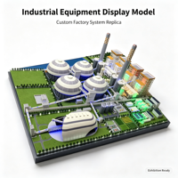 Modèle d'exposition d'équipement industriel personnalisé pour usine