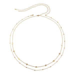 Chaîne de corps classique pour femme en acier inoxydable plaqué or 18 carats, anti-ternissement, étanche, bijoux de plage, vente en gros, approvisionnement en vrac - Product Image 3