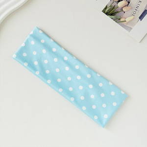 Bandeau élastique à pois pour le yoga, bandeau de maquillage absorbant la transpiration, accessoire capillaire pour le sport et le fitness pour femmes - Product Image 6
