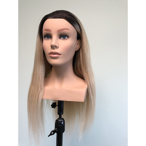 Cabeza <span class=keywords><strong>de</strong></span> Maniquí Europea con Color Degradado para Peluquería, Cabeza <span class=keywords><strong>de</strong></span> Entrenamiento <span class=keywords><strong>de</strong></span> Estilo Liso con Hombro para Corte <span class=keywords><strong>de</strong></span> Cabello y Trenzado - Product Image 3