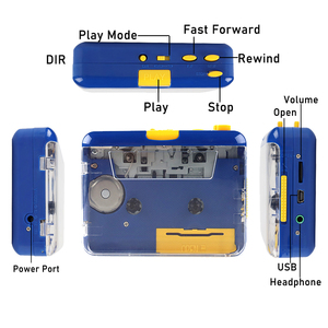 Lecteur de cassette USB Walkman audio transparent blanc de poche en gros d'usine, convertisseur de cassette en MP3 numérique <span class=keywords><strong>CD</strong></span> - Product Image 3