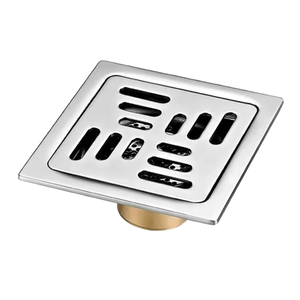 Siphon de sol carré moderne invisible en acier inoxydable 201 anti-odeur, facile à nettoyer pour salle de bain et hôtel - Product Image 1