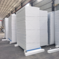 Usine directe 50mm chambre froide décorative mousse de polyuréthane toit mur Eps ciment prix tunisie panneau sandwich en métal conception Tuekey
