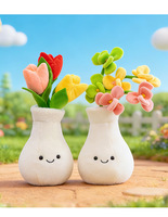 Jouets Songshan ODM en gros : Figurine en peluche florale en pot DIY, mignonne, en forme de tulipe, jouet créatif en peluche, plante décorative, cadeau