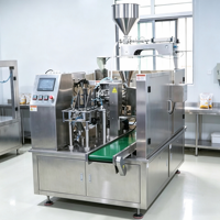 Machine de remplissage et de scellage rotative électrique automatique à 8 postes pour beurre de cacahuète, mayonnaise, salsa, pâte de tomate, sauce Mama Sita, sauce aux huîtres