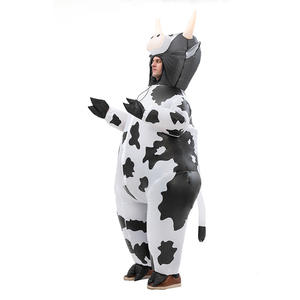 Costume de mascotte de fête déguisement d'Halloween drôle belle adulte carnaval Cosplay costume d'explosion Costume de <span class=keywords><strong>vache</strong></span> <span class=keywords><strong>gonflable</strong></span> en polyester - Product Image 3