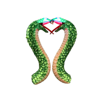 Modèle d'art gonflable PDYEAR, serpent gonflable lumineux à LED, étanche, durable, résistant au soleil, impression couleur intégrale, publicité