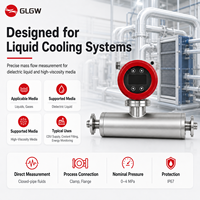 Medidor de Flujo Coriolis Sanitario FCC300 con Brida Tri-Clamp para Centros de Datos, Fluidos Dieléctricos, Refrigeración Líquida, Dosificación y Medición de Energía