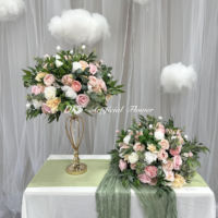Boule de fleurs artificielles réalistes en soie pour centres de table de mariage, décoration événementielle, rentrée scolaire et usage domestique