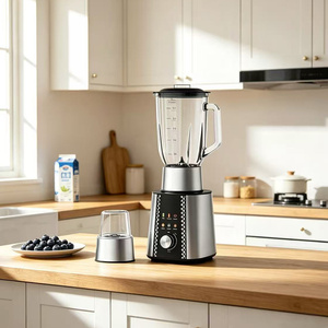 Mixer Professionale da Banco 1200W 2 in 1, Robot da Cucina in Acciaio Inox con Contenitore in Vetro, Tritatutto per Uso Domestico - Product Image 4