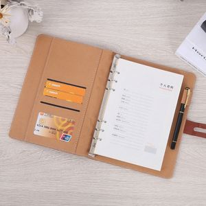 Carnet de notes en similicuir pour étudiants, carnet de notes professionnel, bloc-notes personnalisable avec logo imprimable, cadeau pour étudiants, best-seller - Product Image 3