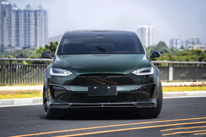 สำหรับ Tesla โมเดล x cmst-Style ชุดบอดี้ไฟเบอร์คาร์บอนไฟเบอร์อัพเกรด fro NT Lip diffuser spoiler widebody สภาพใหม่ - Product Image 2