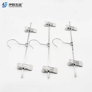 YIWANG Cintre de vêtements réglable Cintre de pantalon en métal avec clips - Product Image 4