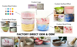 Faible MOQ, kit de 4 pièces, bol à matcha en céramique à fleurs de cerisier, fouet artisanal, ensemble avec boîte cadeau, OEM pour la cérémonie japonaise - Product Image 6