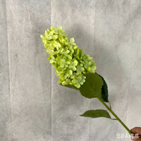Rangkaian Bunga Peony Sutra Realistis Kuning-Hijau Teknik Anyaman Bahan Kawat Dekorasi Vas Gaya Monet Latar Belakang Pesta
