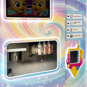 Distributore Automatico di Gelato Completamente Automatico, 2 Gusti, <span class=keywords><strong>3</strong></span> Topping, <span class=keywords><strong>3</strong></span> Salse, Macchina Smart per Gelato Soft - Product Image 4