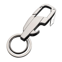 Porte-clés multifonctionnel, ouvre-bouteille, livraison express, accessoires créatifs en métal pour couple, vente en gros
