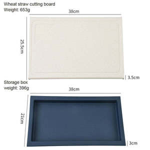 6 in1 cắm trại thớt dao Peeler đặt thực phẩm phục vụ khay nhựa pho mát thớt với dao mài - Product Image 5