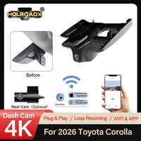 Holroadx Offre Spéciale Caméra de Tableau de Bord Avant 4K Compatible OEM pour Toyota Corolla 2023 2024 2025 XLE Limited avec Application WiFi et Mode Stationnement