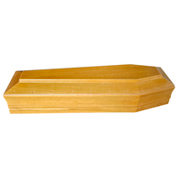 Ataúd Funerario Estilo Europeo, Ecológico, Tallado, de Fábrica, Personalizable, de Madera de Paulownia y Álamo