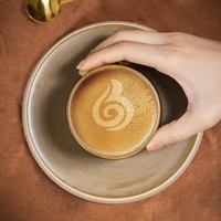 Tasses à café en céramique personnalisées en gros, écologiques, motif chameau du désert, compatibles lave-vaisselle et micro-ondes, pour boissons chaudes